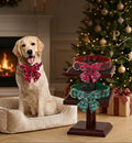 2-Pack Christmas Dog Collar & Bowtie Set – Classic Red & Green Plaid